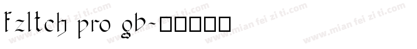 fzltch pro gb字体转换